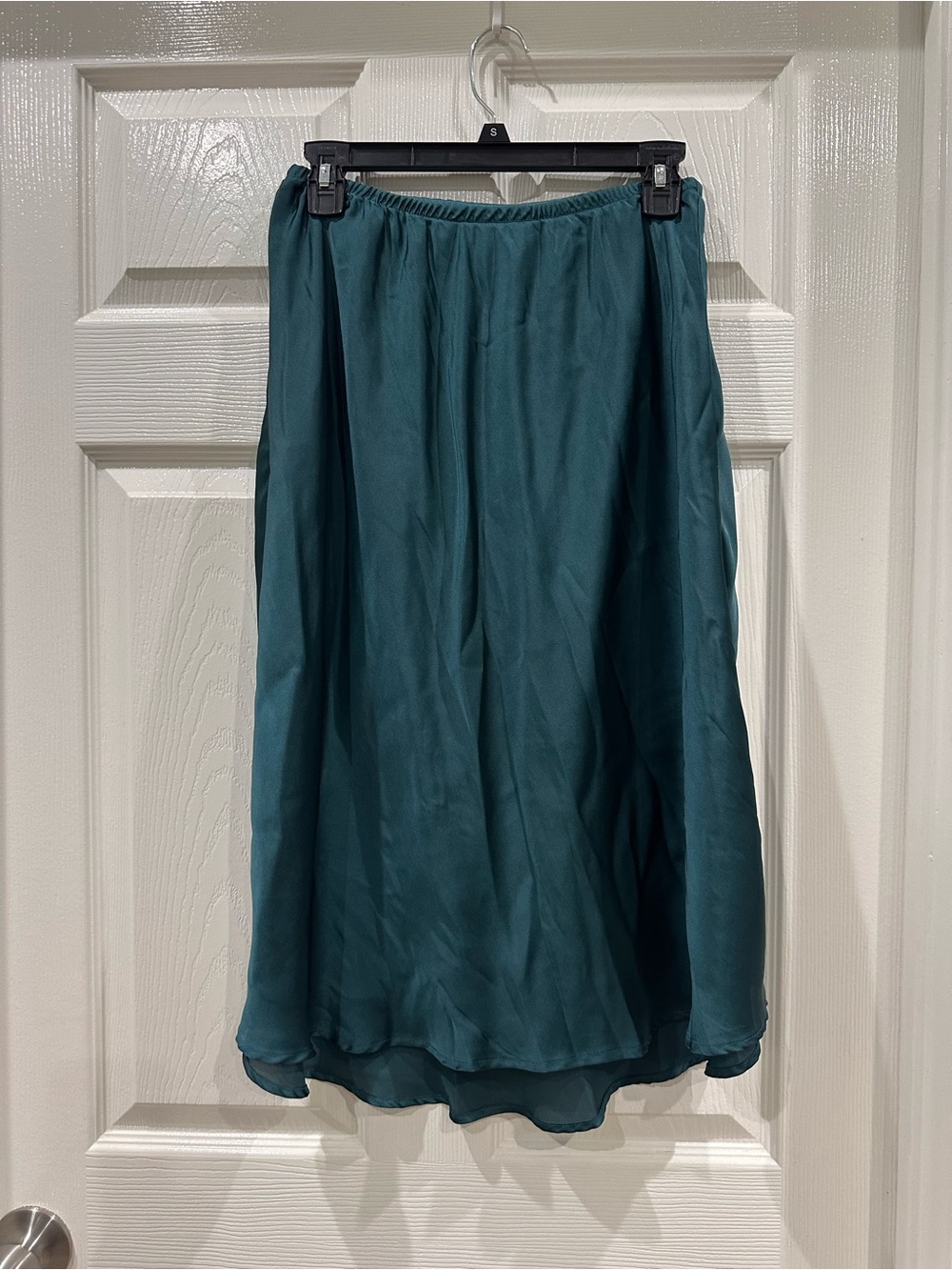 Sienna Sky Teal A-Line Midi Skirt